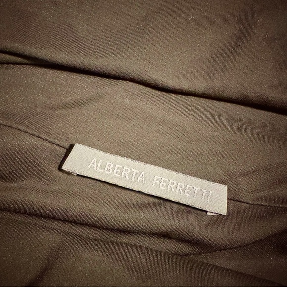 NWT Alberta Ferretti ‘Women’s Off-The-Shoulder Crisscross Keyhole Cutout Dress’ - Picture 4 of 16